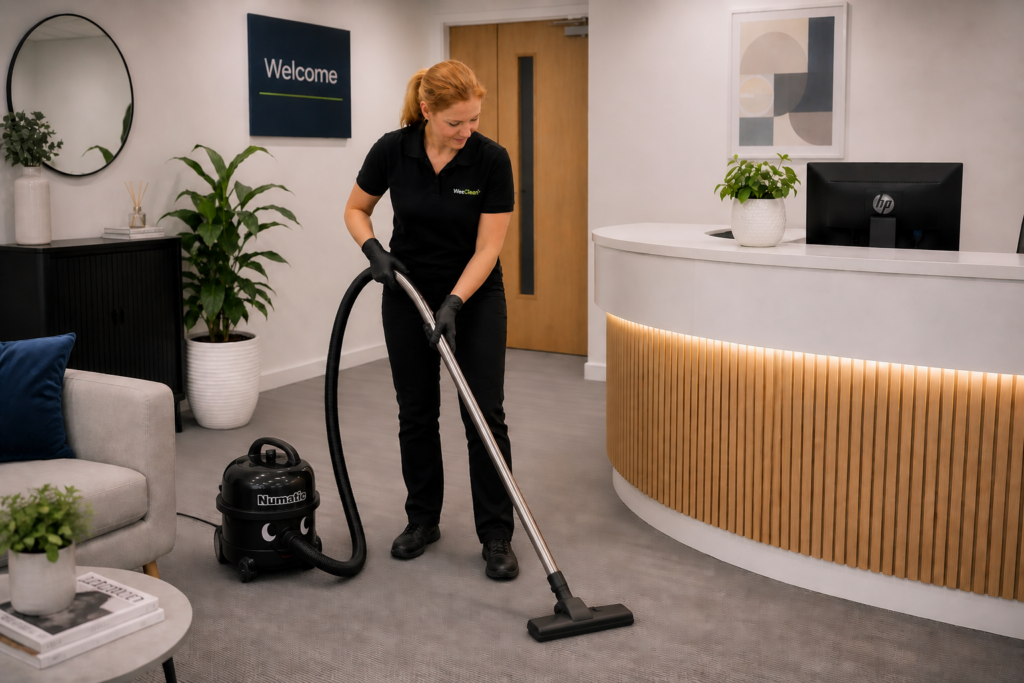 WeeClean regular office cleaning service.